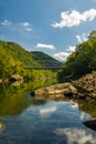 Old New River Gorge Bridge, West Virginia Royalty Free Stock Photo