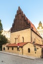 Old New Synagogue in Jewish Quarter Josefov in Prague, Czech Republic Royalty Free Stock Photo