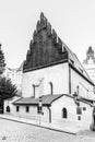 Old New Synagogue in Jewish Quarter Josefov in Prague, Czech Republic Royalty Free Stock Photo