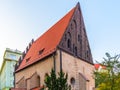 Old New Synagogue in Jewish Quarter Josefov in Prague, Czech Republic Royalty Free Stock Photo