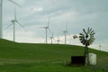 Old and New Windmills Royalty Free Stock Photo