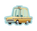 Old New York yellow taxi cab