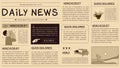 Old News Paper Page Template