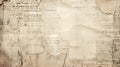 Old newspaper background. Aged paper grunge vintage texture. Overlay template