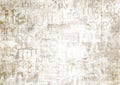 Old vintage grunge newspaper paper texture background Royalty Free Stock Photo