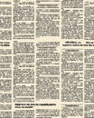 Old newspaper seamless pattern. Vector background of vintage new