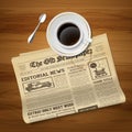 Old Newspaper Vintage Image Royalty Free Stock Photo