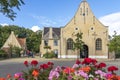 The old Nicholas Church on the Kerkplein on the island of Vlieland Royalty Free Stock Photo