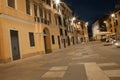 Old night street in Treviso Royalty Free Stock Photo