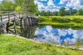 Old North Bridge Concord River Minute Man Statue Concord Massachusetts