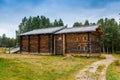 Old north russian farm house Royalty Free Stock Photo