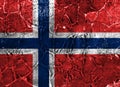 Old Norway grunge background flag