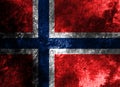 Old Norway grunge background flag