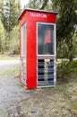 Old norwegian phone booth Royalty Free Stock Photo