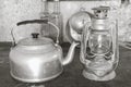 Old objects of a rural kitchen Royalty Free Stock Photo