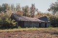 Old oblique barn Royalty Free Stock Photo