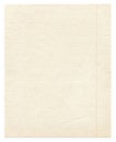 Old oblique lined sheet of copybook with red vertical margin. Empty vintage sheet of paper. Royalty Free Stock Photo