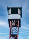 Abandoned observation tower on a sunny spring day Royalty Free Stock Photo