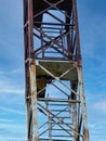 Abandoned observation tower on a sunny spring day Royalty Free Stock Photo