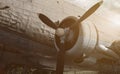 Old obsolete aircraft propeller