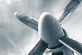 An old obsolete aircraft propeller Royalty Free Stock Photo