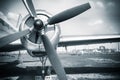 An old obsolete aircraft propeller Royalty Free Stock Photo