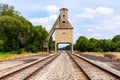 Old Concrete coaling tower in Michigan City, Indiana