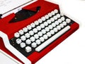 Old, obsolete, vintage, typewriter. Retro. Items Royalty Free Stock Photo