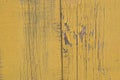 Obsolete yellow painted wooden background texture