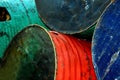 Old Oil Drums Royalty Free Stock Photo