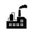 Old oil factory vector icon Royalty Free Stock Photo