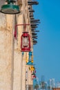 an old oil lamp at souq waqif in Doha, Qatar Royalty Free Stock Photo