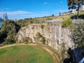 Rehabilitated oil storage tank emplacement Carradah Park Sydney Australia Royalty Free Stock Photo