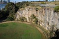 Rehabilitated oil storage tank emplacement Carradah Park Sydney Australia Royalty Free Stock Photo