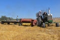 Old Oliver 1650 tractor and New Holland baler