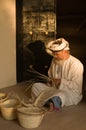 Old Omani man handcraft