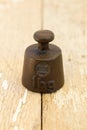 Old one hectograms weight Royalty Free Stock Photo