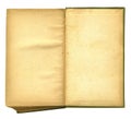 Old Open Book Featuring Rough Paper Texture Royalty Free Stock Photo