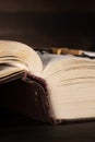 The old open book - the Holy Bible Royalty Free Stock Photo