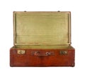 Old open suitcase