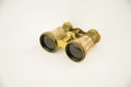 Old opera binoculars isolated on a white background Royalty Free Stock Photo
