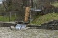 Old operative workshop with fulling mill or tepavitza for washing of wool weaves with water in the Etar