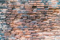 Old orange brick wall for background, Background with a red brick wall, Brick old grunge stone wall orange texture background. Mod Royalty Free Stock Photo