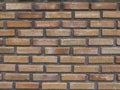 Old orange brick wall. Royalty Free Stock Photo