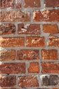 Old orange brickwork texture Royalty Free Stock Photo