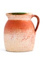 Old orange clay jar Royalty Free Stock Photo