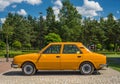 Old Czechoslvak Skoda 105 car parked Royalty Free Stock Photo