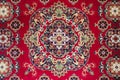 Old Oriental Persian Carpet Texture. Royalty Free Stock Photo