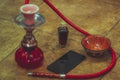 Old Oriental hookah-souvenir from the Middle East