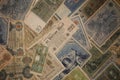 Old original german money macro background fifty megapixels stock photography prints Royalty Free Stock Photo